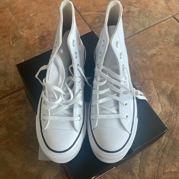 Converse All Star Platform High Leather Womens - Picture 8 of 10